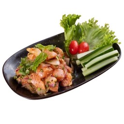 ลาบแซลมอนดิบ