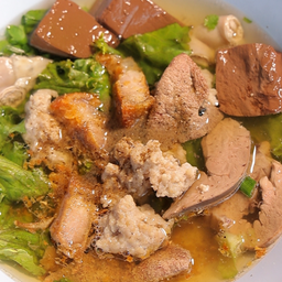 set ต้มเลือดหมู+ข้าวสวย