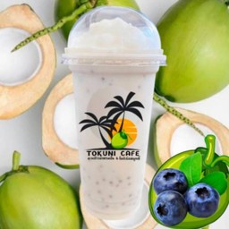 มะพร้าวปั่นนมสด บลูเบอรี่