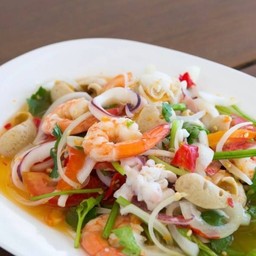 ยำกุ้ง+หมึก