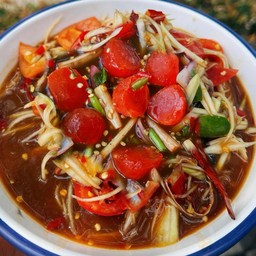 ตำไข่แดงเค็ม