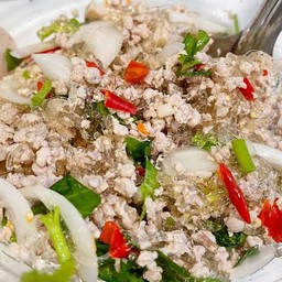 ยำวุ้นเส้นหมูสับ