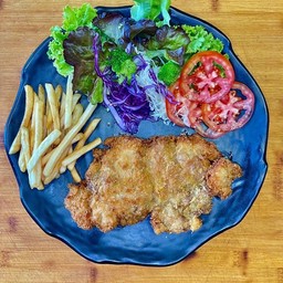 สเต๊กไก่กรอบ