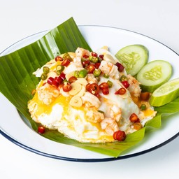 ข้าวไข่ยู่ยี่กุ้ง