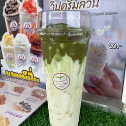 นมเหนียวชาเขียว