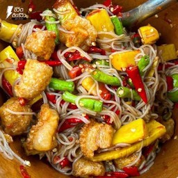 ตำขนมจีน หมูยอ แคปหมู