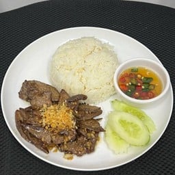 ข้าวตับกระเทียม