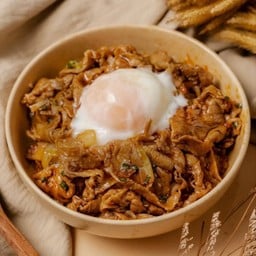 ข้าวด้งหมูผัดซอสบลูโกกิ