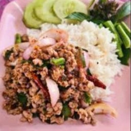 ข้าวลาบหมู