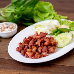 แหนมกระดูกอ่อนทอด