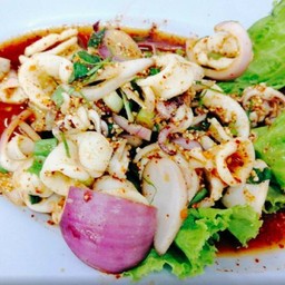 ลาบปลาหมึก