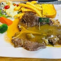 สเต็กทีโบนมิยอง(ซอสเห็ด)