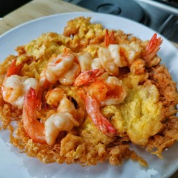 ไข่เจียวกุ้ง