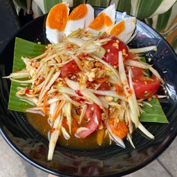 ตำไท + ไข่เค็ม