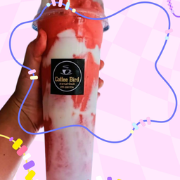 คอฟฟี่เบิร์ด แก้วยีราฟ วิปครีม คอฟฟี่เบิร์ดชานมไข่มุก