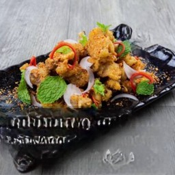 -หมึกทอดคารามารี(ลาบ)