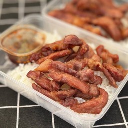 ข้าวหมูทอด แดดเดียวพระนคร บางบัวทอง