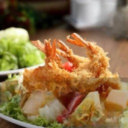 -สลัดกุ้งทอด