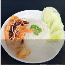 -ข้าวกุ้งทอดซอสมะขาม
