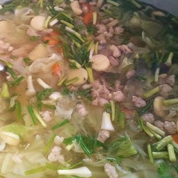 แกงจืดวุ้นเส้นหมูสับเต้าฮู้