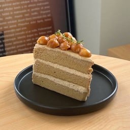 Caramel Macadamia Toffee Cake
