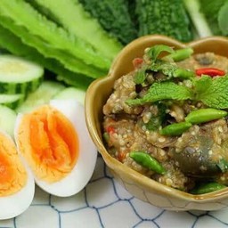 ซุปมะเขือ + ไข่ต้ม