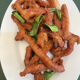 หมูแดดเดียวทอด