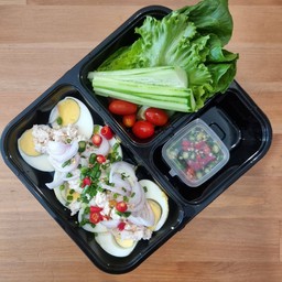 ยำไข่ต้ม (คีโต)