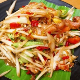 ตำปลาร้าหมูย่าง