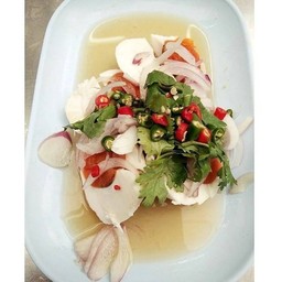 ยำไข่เค็ม+ผักกาดดอง