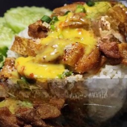 -ข้าวไก่กรอบ ซอสคราฟท์