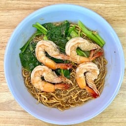 บะหมี่กรอบราดหน้า กุ้ง