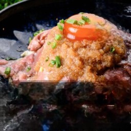 -ยุกเกะเนื้อสไลด์พ่นไฟซอสแอปเปิ้ล+ไข่ดอง