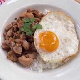 ข้าวไก่กระเทียม