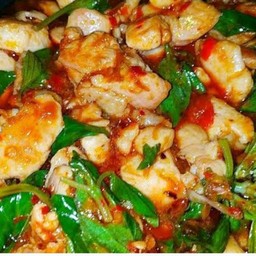 @@หมูชิ้นผัดพริกเผา กับข้าว@@