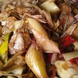 ส้มตำหัวปลีปูปลาร้า