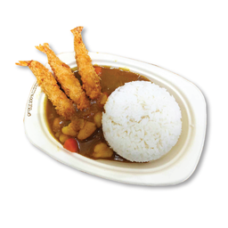 ข้าวแกงกะหรี่กุ้งเทมปุระ Prawn Tempura Curry