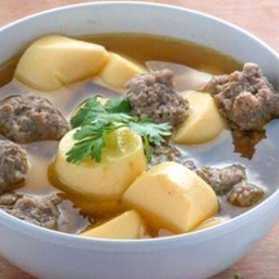 ต้มจืดเต้าหู้หมูสับหมัก