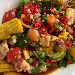 ตำปูปลาร้าข้าวข้าวเหนียว