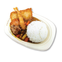 ข้าวแกงกระหรี่หน้ารวม  Mix Curry