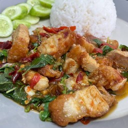 อร่อยใกล้บ้าน ผัดกะเพรา อาหารตามสั่ง