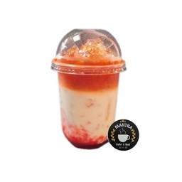 ชาไทย-นมสด-สตรอเบอร์รี่ เย็น