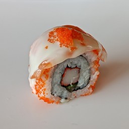 แซลมอนโรลสลัดครีมวาซาบิ