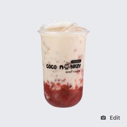 มะพร้าวนมสด สตอเบอรี่ (น้ำชง)