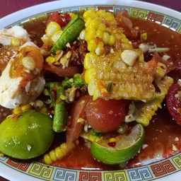 ตำข้าวโพดไข่เค็ม