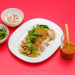 ข้าวขาหมูเนื้อ+หนัง