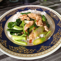 คะน้าไก่น้ำมันหอย