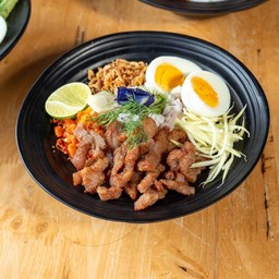 ข้าวขยำหมูหน้าแน่น