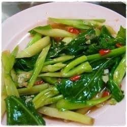 ข้าวคะน้าน้ำมันหอย