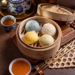 A23.ซาลาเปาสายรุ้งสังขยาชาไทย ( เซ็ท 4 ลูก)